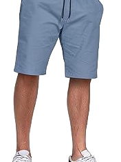 Shorts de sport décontractés pour hommes, tissés, unis, avec cordon de serrage, pour CrossFit, course à pied et entraînements - Product Image 3
