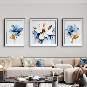 Peinture de décoration d'entrée de luxe moderne fleurs abstraites minimalistes pour salon chambre allée articles de maison Art décoratif - Product Image 2