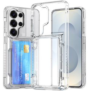 Étui portefeuille transparent avec support rabattable pour <span class=keywords><strong>Samsung</strong></span> Galaxy S26 Ultra S25 Ultra, porte-cartes de crédit - Product Image 5