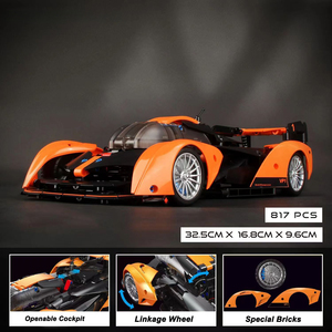 <span class=keywords><strong>Pro</strong></span> Blocks YC-23045 Technique 1:14 Voiture de course à briques de construction Jouets pour enfants Ensembles de blocs de construction - Product Image 4