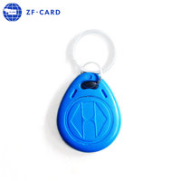 125khz ID Chip putih grosir dicetak Rfid NFC kunci Fob gantungan kunci dengan Chip pemasok