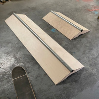 4 pieds slappy skate grind rail rampes de skateboard personnalisées construction modulaire équipement de skate park