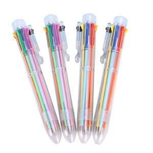 Stylo à Bille Rétractable Multicolore, Créatif, Mignon, Transparent, 8 Couleurs, Papeterie d'Étudiant - Product Image 5