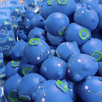 Mainan Squishy Blueberry Kawaii Slow Rebound Penghilang Stres Dekompresi Hadiah Ulang Tahun Pengisi Keranjang Paskah Dekorasi Meja Liburan