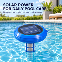 Ioniseur solaire pour piscine en gros d'usine avec tige en alliage d'argent et de cuivre pour le traitement de l'eau des piscines extérieures