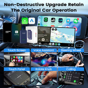 Kit Carlink Ota Upgrade Dual Usb Cp2at, filaire vers sans fil, adaptateur CarPlay Android Auto, Wifi, commande vocale, stéréo, boîte AI pour Apple - Product Image 2