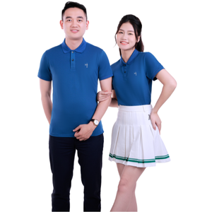 100% โพลีเอสเตอร์สำหรับเสื้อโปโลถุงพลาสติกลายทึบหลายสีออกแบบโลโก้ได้ตามต้องการ