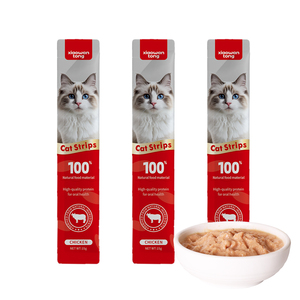 Friandises pour chats de marque OEM d'usine, de haute qualité, naturelles, biologiques, riches en protéines, sans céréales, pour la santé de la peau <span class=keywords><strong>et</strong></span> du pelage, aliments humides, snacks pour chats - Product Image 3
