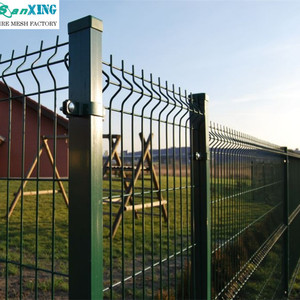 Panneau de clôture en treillis métallique courbé recouvert de PVC, clôture de sécurité en fer pour les résidences, les commerces et les cours extérieures - Product Image 5