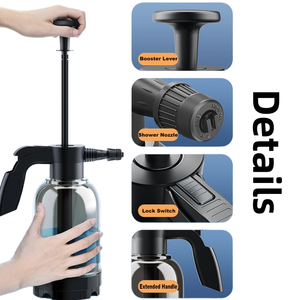 Bouteille pulvérisatrice manuelle en plastique pressurisée <span class=keywords><strong>de</strong></span> 2 L |   <span class=keywords><strong>Pulvérisateur</strong></span> d'eau pour le detailing automobile, l'entretien des pelouses et des jardins, le nettoyage ménager - Product Image 4