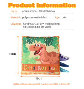 Spot Nuevos productos My First With Mordedor Aprendizaje sensorial Libros de juguetes suaves <span class=keywords><strong>Libro</strong></span> de <span class=keywords><strong>tela</strong></span> para bebés - Product Image 2