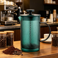 Cafetière à piston en verre de haute qualité pour usage domestique