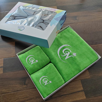 Vente en gros de serviettes de sport en microfibre avec logo personnalisé, avec boîte exquise, ensemble de serviettes de cadeau