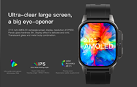 Reloj inteligente cuadrado negro 4G GPS con llamada SIM y cámara Reloj de videollamada HD NFC Google Store jugando Reloj impermeable para hombres