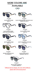 KAJILA Moda Diseñador de moda Logotipo personalizado Metal Doble puente Marco UV400 Protección Gafas de sol Gafas de Sol para hombres - Product Image 5