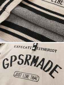 Maglione Pullover da uomo con motivo <span class=keywords><strong>Jacquard</strong></span> in maglia <span class=keywords><strong>Jacquard</strong></span> con collo a <span class=keywords><strong>Polo</strong></span> Casual a maniche lunghe con Logo personalizzato - Product Image 4