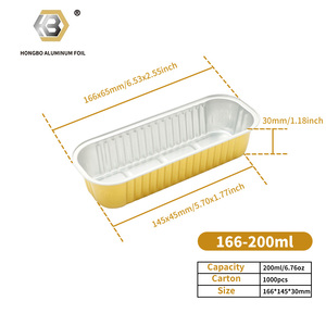 Colorato monouso Mini pagnotta teglia <span class=keywords><strong>rettangolare</strong></span> foglio di cottura per Dessert per animali domestici Microwavable coperchio contenitori in alluminio - Product Image 3