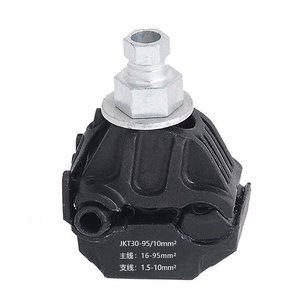 JJC-1-2 ตัวเชื่อมต่อแบบเจาะฉนวน 1kV กันน้ำ ตัวหนีบสายเคเบิล ABC แบบแยกสาขา สายหลัก 1.5-25 มม.² สายแยก 1.5-10 มม.² ไฟฟ้าแรงต่ำ - Product Image 4