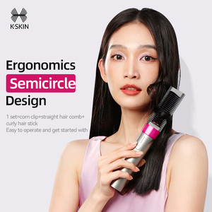 Rechargeable Hair Straightener Brush Fast <b>Heating</b> PTC Ionic Hair Straightening <b>Comb</b> 6 Temperature Settings Anti-Scald - Product Image 4