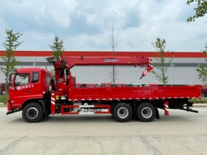 รถบรรทุกติดเครนไฮดรอลิก 14 ตัน 6x4 สำหรับยกวัสดุก่อสร้าง - Product Image 6