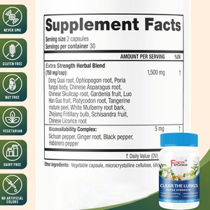 Extracto de Plantas para Pulmones Claros de Alta Calidad, 60 Cápsulas, Apoya la Función Inmunológica, Salud para Mujeres y Hombres, Suplemento para Pulmones Claros - Product Image 5