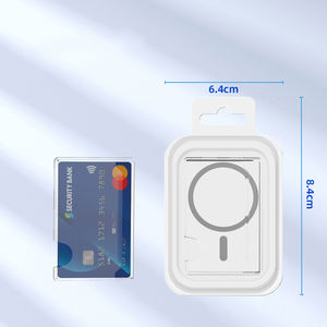 Оптовая цена прозрачный магнитный держатель для карт для мобильного телефона один сенсорный кошелек - Product Image 5