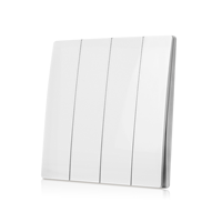 SHINELITE Nouveaux interrupteurs muraux à bouton-poussoir 16 A, interrupteur d'éclairage mural, interrupteur électrique, certificat CB CE