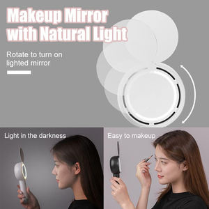 Ventilador de Maquillaje Portátil Recargable con Luz Natural, Mini Ventilador de Mano para Bebés, Soplador de Aire para Pestañas, para Extensiones de Pestañas - Product Image 2