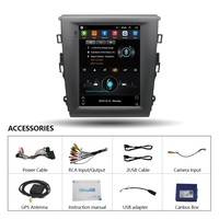 Autoradio Android 9,7 pouces GPS Carplay Android Auto WIFI Lecteur DVD de voiture Écran vertical pour Ford Mondeo Fusion MK5 2013-2018