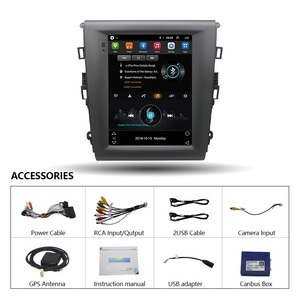 <span class=keywords><strong>Autoradio</strong></span> Android 9,7 pouces GPS Carplay Android Auto WIFI Lecteur DVD de voiture Écran vertical pour <span class=keywords><strong>Ford</strong></span> <span class=keywords><strong>Mondeo</strong></span> Fusion MK5 2013-2018 - Product Image 6