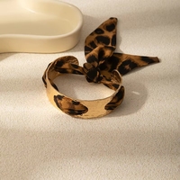 Brazalete de Metal con Cinta Estampada Desmontable, Chapado en Oro de 18K, Antideslustre, para Mujer, Joyería Boho de Moda 2026