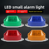 Luz de Advertencia Estroboscópica LED Verde 505124V, Clasificación IP55, Material PP, Mini Indicador, Luz Intermitente Pequeña de Seguridad