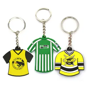 2d /3d OEM Custom Shaped Rubber World Team Country Flag Soft Pvc Branded Souvenir Unique Football Baseball Sports Keychain