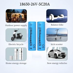 Литий-ионный перезаряжаемый аккумулятор NCM ICR18650 26V <span class=keywords><strong>3.6V</strong></span> 2550mAh (<span class=keywords><strong>1000</strong></span> циклов) для электровелосипедов, самокатов, домашнего хранения - Product Image 2
