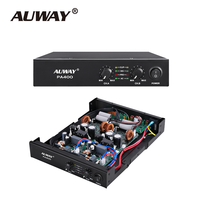 Amplificateur de puissance de classe D PA400 2 canaux à tension et résistance constantes, système de sonorisation publicitaire commercial en métal