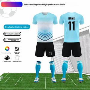 Maglia da Calcio per Adulti Personalizzabile con Nome e Logo, Maglietta Traspirante da Calcio, Pantaloncini ad Asciugatura Rapida Estivi 100% Poliestere - Product Image 3