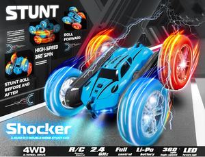 MILI Auto de Acrobacias de Doble Cara con Tracción en las Cuatro Ruedas 2.4G, Juguete de Auto con Luces y Rotación de 360 Grados, Control Remoto - Product Image 3