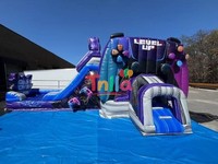 Château gonflable avec contrôleur de jeu vidéo Moonwalk Gamer pour fête