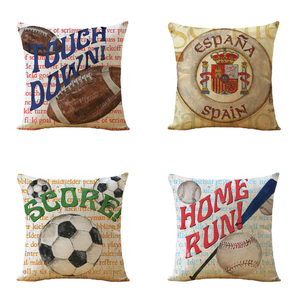 Balls Sport Home Furnishing Decoration Print <strong>Rectangular</strong> <strong>Cushion</strong> <strong>Cover</strong> with logo Print - Product Image 1