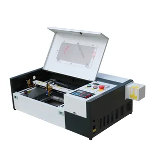 Mesin pemotong Laser CO2 mini, mesin pemotong Laser PVC kulit kayu 40w/50w 2030 dengan usb