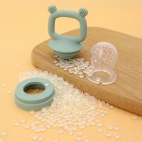 Vente en gros de tétine de qualité alimentaire pour bébé tétine en silicone pour fruits sucette mangeoire pour bébé