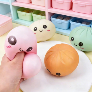 Colorful mini DumplingStress <b>Balls</b> Fidget SensoryToy <b>Squeeze</b> Dough <b>Ball</b> Stress ReliefHand Toy - Product Image 3