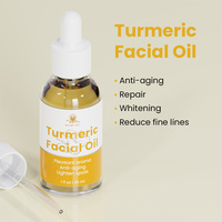 Label privé Huile essentielle pour le visage au curcuma Huile de curcuma éclaircissante nourrissante et hydratante pour le visage et le corps