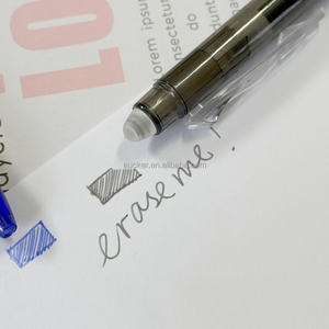 Stylo gel effaçable 3 couleurs-Stylos sans erreur à pointe fine de 0.5mm Bureau et journalisation, conception mignonne de clic latéral pour les étudiants - Product Image 1