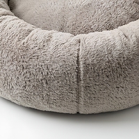 Coussin rond pour animaux de compagnie, lit pour chien en forme de beignet, nid douillet pour chat, coussin épais pour usage intérieur