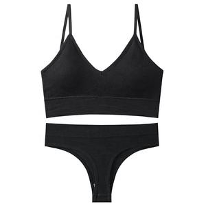 Usine Plusieurs Couleurs Sexy Sans Fil Push Up Culotte et Soutien-Gorge Ensemble pour les Femmes - Product Image 4