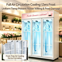 Réfrigérateur vitrine transparente anti-givre BoJin 2/3 portes pour fleuriste - Armoire commerciale sans drainage