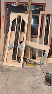 Biace ชุดตกแต่งภายในหรูหราพร้อมทีวีขนาด40นิ้วพาร์ทิชันยกระดับทำจากไม้บาร์ที่นั่งตู้เย็นและตู้ไวน์ - Product Image 4