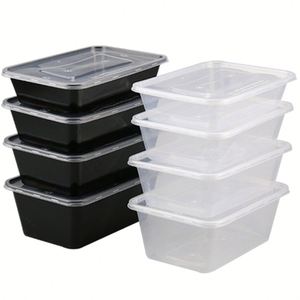 Boîte à lunch rectangulaire transparente de 1000 ml avec couvercle, en plastique PP jetable, compatible micro-ondes, personnalisable avec logo, disponible en OEM/ODM – Meilleures ventes - Product Image 1