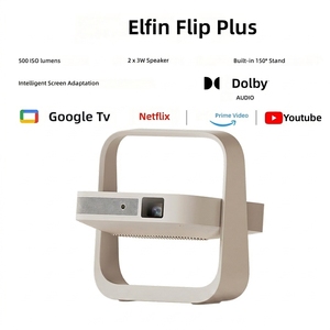 โปรเจคเตอร์ Xgimi Elfin Flip Plus พร้อมขาตั้งปรับได้ โปรเจคเตอร์ Google TV ได้รับอนุญาต <span class=keywords><strong>Netflix</strong></span> ระบบสั่งงานด้วยเสียง Dolby Audio โฮมเธียเตอร์ - Product Image 1